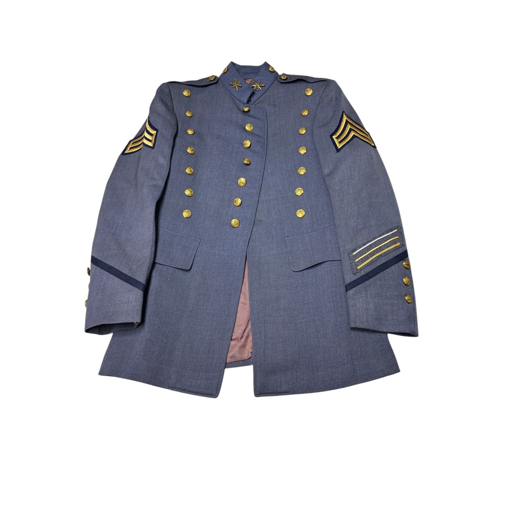 Vintage Culver Military Academy Jacket Jacob Reed's Sons Blue Dress Mens 39R